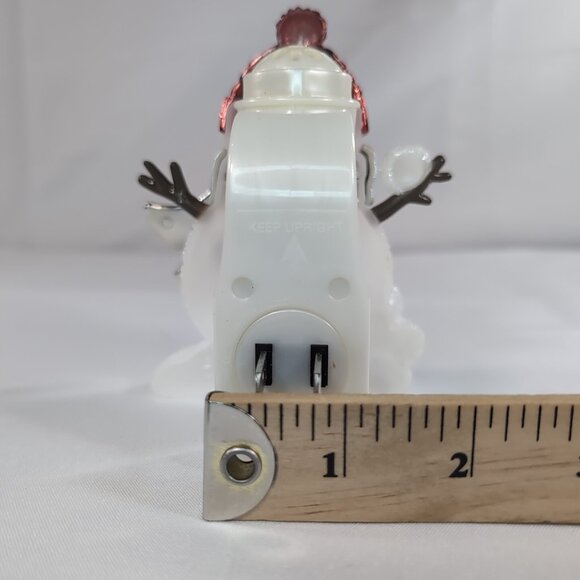 Bath & Body Works Wallflower Plug-In Snowman Glitter Snowball Red Hat Scarf - Picture 12 of 13